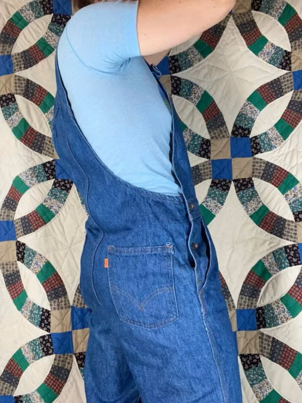 Women's Levi's Vintage 70s Overalls Orange Tab